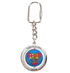 Barcelona FC Spinner Keyring / Metal Key Ring Barca Football Official Licensed - Picture 1 of 8