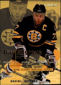 1994-95 Fleer Boston Bruins Hockey Card #9 Ray Bourque