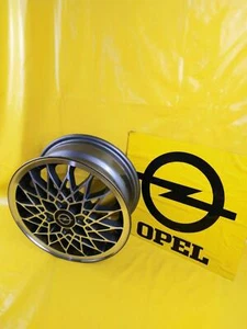 NUEVO + ORIG GM Opel Kadett E Ascona C llantas de aluminio llanta radios antracita + plata - Imagen 1 de 3