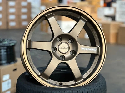 New 17x8 ET35 5x114.3 AOW Te37 BRONZE (4 Wheel) fit for HONDA TOYOTA MAZDA ACURA Foto 1 de 4