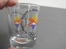 Colored LOGO  SHOT GLASS 2002 Salt Lake Olympics Winter