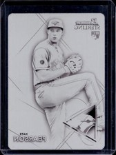 2021 Bowman Sterling Nate Pearson Black Printing Plate Rookie RC #1/1 Blue Jays
