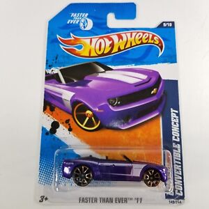 Hot Wheels Camaro Convertible Concept Purple 2011 149/244 Faster Than Ever #9