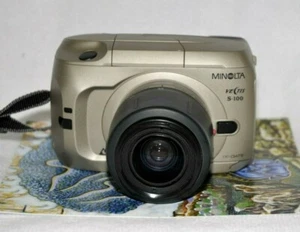 Minolta Vectis S-100 Camera 28-56 Zoom Lens IX Date APS SLR Film Camera Works - Picture 1 of 7