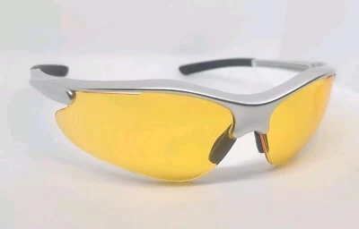 Lentes de óculos de segurança PYRAMEX Fortress armação prata laranja - Imagem 1 de 3