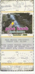 DRITTES AUGE BLINDKIEFER KNOPF MUSIKTHEATER GEBRAUCHT TICKET STUB 19. JULI 2000 - Bild 1 von 2