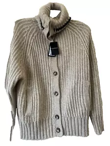Cardigan donna EMPORIO ARMANI beige taglia media 38 RIF CB251# - Foto 1 di 5