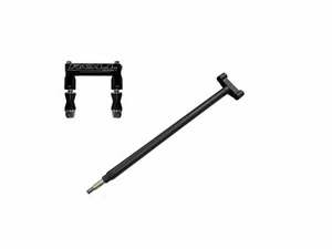 ROLL DESIGN EXTENDED STEERING STEM+CLAMP KIT BLACK HONDA TRX250R TRX 250R 86-89 - Bild 1 von 1