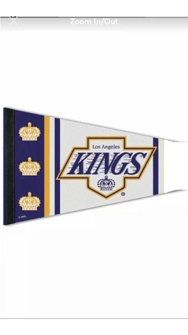 LOS ANGELES KINGS REVERSE RETRO ROLL UP PREMIUM PENNANT 12"x30" NEW WINCRAFT Cover