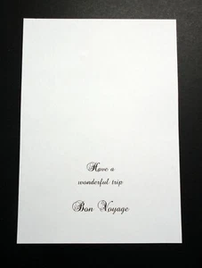 Card Inserts with Bon Voyage Greeting for A6 Craft cards (Landscape) Pk 20 - Picture 1 of 1