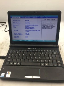 LENOVO IDEAPAD S10E - BOOTS TO BIOS - INTEL ATOM N270 - 1GB RAM - 10" -READ-BB - Picture 1 of 7