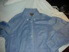  Mens Michael Kors blue  fine white strip Shirt in Large size 100% Cotton    NEW