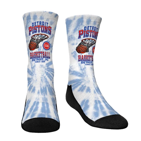 Youth Rock Em Socks  Detroit Pistons Vintage Hoop Crew Socks Cover