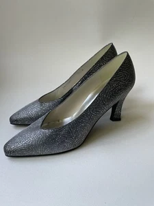 Stuart Weitzman Glitter Shoes Pump Heels Evening Womens Size 7.5 - Picture 1 of 9