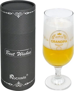 400ml Grandpa Gifts - World's Finest Grandpa Beer Glass uk - Picture 1 of 7