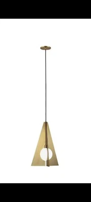 Pyramid pendant light fixture - Image 1 of 2