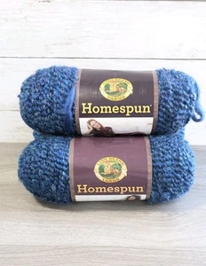 Hilado casero marca Lion #302 azul colonial 3 madejas NUEVO - Imagen 1 de 4