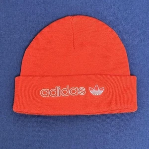 adidas Originals Knit Beanie Orange Unisex Used - Picture 1 of 3