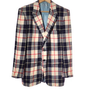 Madonna Inn Sport Mantel Blazer Jacke Herren 42R kariert Wolle Kaschmir Louis Roth Vintage - Bild 1 von 18