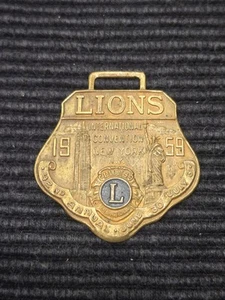 Lions International 42nd Annual Convention New York 1959 Watch Fob - Picture 1 of 2