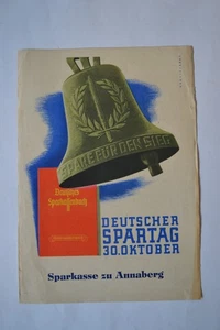 alter Reklame Flyer Deutscher Spartag 1941 Sparkasse Annaberg Deutsches Reich - Bild 1 von 8
