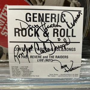 Paul Revere & The Raiders Live Generic Rock & Roll Cassette Autograph Signed - Picture 1 of 9