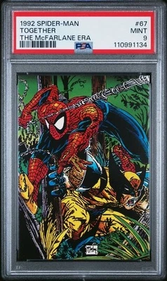 1992 Spider-Man Together #67 PSA 9 – The McFarlane Era Marvel Trading Card - Image 1 of 2