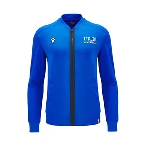 BASKETBALL ITALY – SWEATSHIRT ATHLEISURE ROYAL - MACRON - Season 2024/25 - Picture 1 of 4