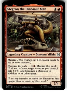 MTG Magic The Gathering Marvel's Spider-Man Card #95 Stegron the Dinosaur Man - Picture 1 of 4