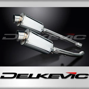 Kawasaki ZZR1400 ZX14 2012-2023 225mm OVAL STAINLESS SILENCER EXHAUST KIT - Picture 1 of 3