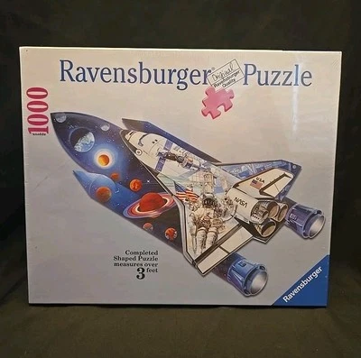 Ravensburger 1000 pc Shape Puzzle SPACE SHUTTLE  40" x 20" NIB Sealed  NASA - Image 1 of 4