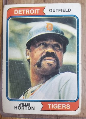 1974 Topps Willie Horton Detroit Tigers #115 - Image 1 of 2