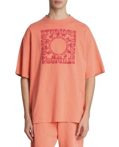 NWT Acne Studios Edlund Circus Logo Graphic T-Shirt - Size S | Salmon Pink - Picture 1 of 7