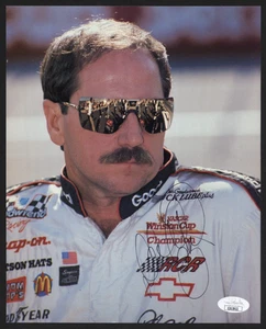 DALE EARNHARDT Auto Racing Champion NASCAR Signed Autograph 8 x 10 Photo JSA - Picture 1 of 2