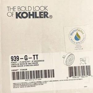 Kohler K-939-G-TT Purist® Soffione doccia per bagno - Titanio - Foto 1 di 3