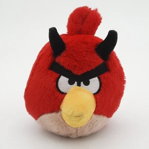 Angry Birds 4” Red Devil Bird with Horns & Tail Plush NO SOUND Commonwealth - Picture 1 of 8