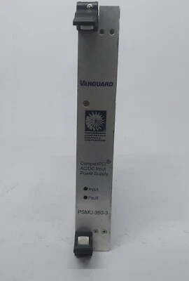 VANGUARD COMPACT PCI POWER SUPPLY PSMU-350-3 CPCI-350Q-P-38 15PSMM350003 USA - Image 1 of 4