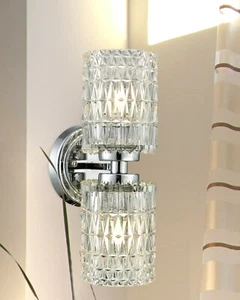 GW15325-P23-Dale Tiffany Giada Crystal Wall Sconce - Picture 1 of 2