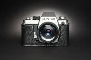 Funda de cuero genuino para media cámara para cámara fotográfica Contax S2 - Imagen 1 de 30