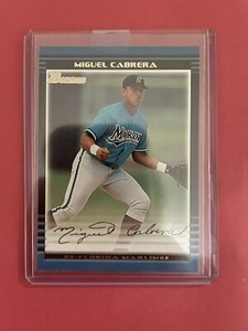 MIGUEL CABRERA 2002 Bowman RC Rookie Card #245 Marlins - Sharp