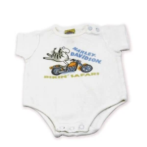 Harley Davidson Pastel Bikin' Safari Snap Suit 0/3M - Picture 1 of 5