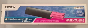OFFERTA TONER EPSON ACULASER MAGENTA 0188 ORIGINALE NUOVO SERIE C1100 E CX11 - Foto 1 di 2