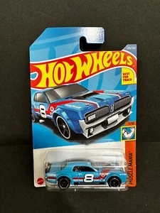 2022 Hot Wheels #236 Muscle Mania 7/10 '68 MERCURY COUGAR Blue w/Black MC5 Spoke - Picture 1 of 2