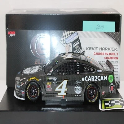 Kevin Harvick 2019 Elite #4 Daytona Duel Win Busch #Car2Can Ford/359 hecho raro Foto 1 de 4