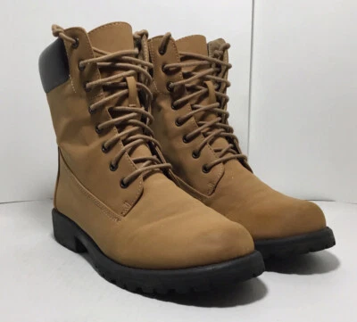 Botas de Combate Charlotte Russe para Mujer Botas de Trabajo Estilo Jason-01 Marrón Talla 8 Foto 1 de 4