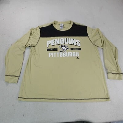 Camisa Pittsburg Penguins Para Hombres XXL 2XL Tostada Sydney Crosby Pullover Manga Larga Top Foto 1 de 4