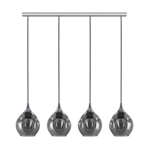 Eglo Bregalla 4 Light Pendant Light Chrome Glass Vaporized - Picture 1 of 1