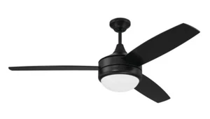 Craftmade PHZ52FB3 Phaze II 52" 3 Blade Indoor LED Ceiling Fan - Black - Picture 1 of 2