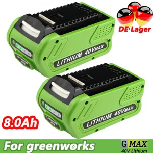 2x Für Greenworks 40V 8,0AH Akku 29462 G40B4 Batterie G-MAX 29472 29727 27062 - Bild 1 von 12