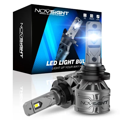 NOVSIGHT 2x 9005 LED Headlight Bulbs High Low Beam 20000LM 60W 6500K Bright Lamp - Image 1 of 4